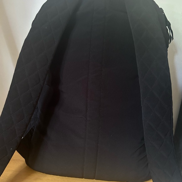 Vera Bradley Large Black Quilted Backpack - Picture 8 of 14